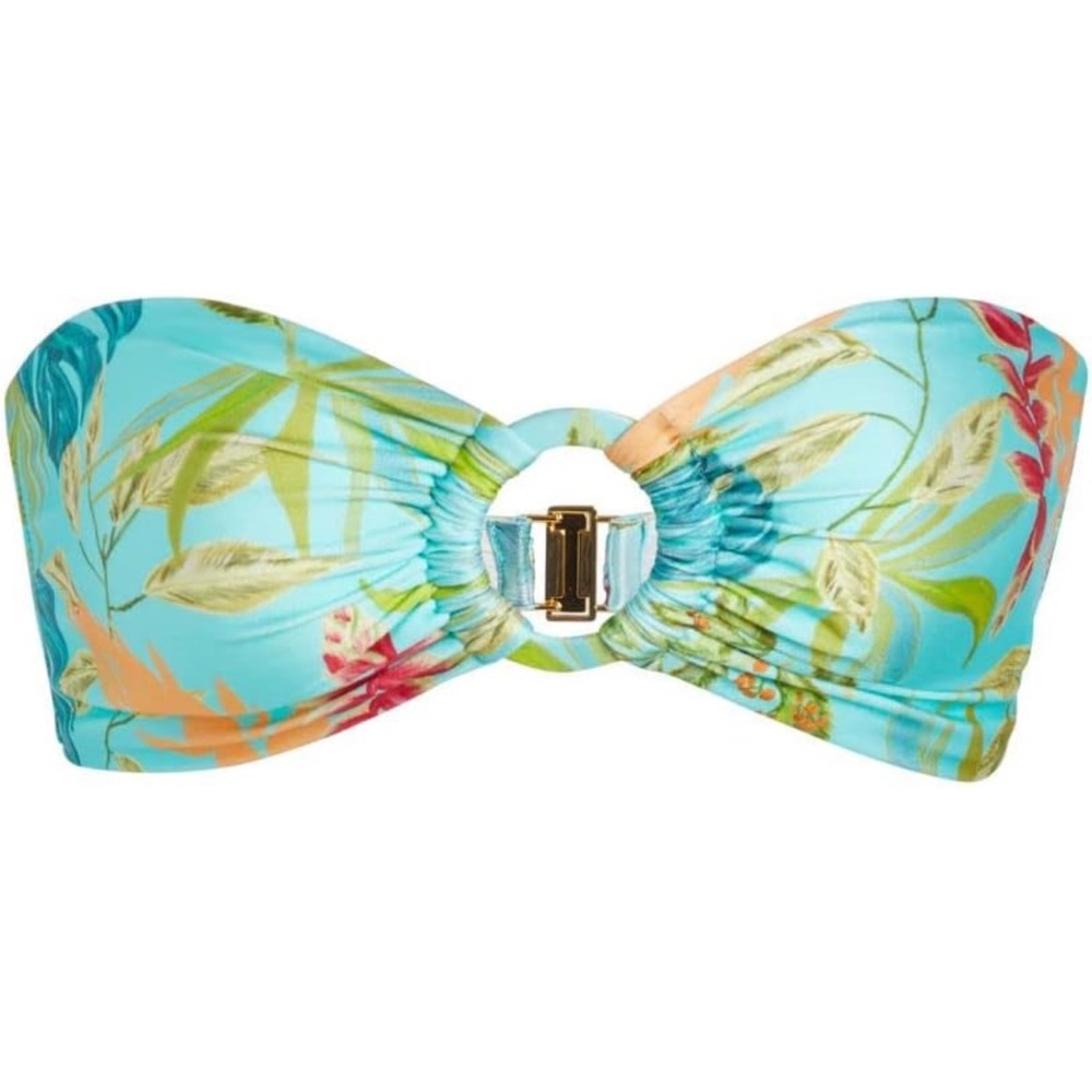 PatBO Tropicalia Bandeau Bikini Top. Size Med.